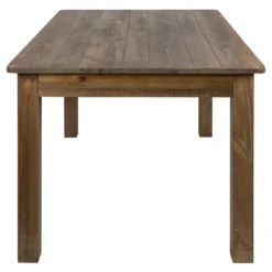 Emma And Oliver 60" X 38" Rectangular Antique Rustic Solid Pine Farm Dining Table -Baxton Studio Store GUEST 01421686 dd90 4042 a413 cdf6e85a2177