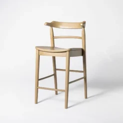 Kaysville Curved Back Wood Counter Height Barstool - Threshold™ Designed With Studio McGee -Baxton Studio Store GUEST 023f7aed 536a 4f95 b97e 35970af67510