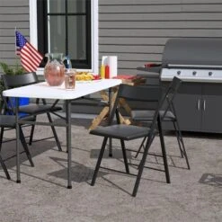 Cosco 2pk XL Wood Slat Back Folding Chairs -Baxton Studio Store GUEST 02433ba2 f854 41b1 99e0 7dc015010935