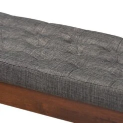 Alona Medium Wood Dining Bench Gray - Baxton Studio -Baxton Studio Store GUEST 027a30bb 16f0 43b7 ad0e 27899b9ad394