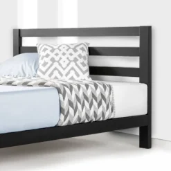10" Modernista Classic Metal Platform Bed With Headboard Black - Mellow -Baxton Studio Store GUEST 0291250d 1d70 4970 9caa bec64a6b6e79