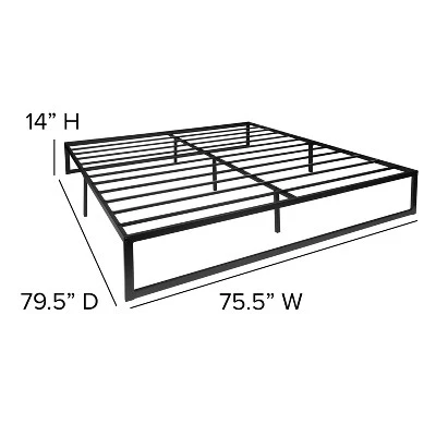 Emma And Oliver Complete Bed Set: Metal Platform Frame; Hybrid Pocket Spring Mattress In A Box And Cool Gel Memory Foam Topper 9 Emma And Oliver Complete Bed Set: Metal Platform Frame; Hybrid Pocket Spring Mattress In A Box And Cool Gel Memory Foam Topper - Image 9