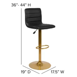 Merrick Lane Set Of 2 Contemporary Height Adjustable Swivel Stools With Back And Pedestal Base With Footrest 20 Merrick Lane Set Of 2 Contemporary Height Adjustable Swivel Stools With Back And Pedestal Base With Footrest -Baxton Studio Store GUEST 02fe3cce 0dbe 4e49 b6d7 a1c26eaaf178