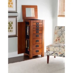 Delia Jewelry Armoire Brown - Powell Company -Baxton Studio Store GUEST 0454207a 822a 4010 846b b8a617a392c9