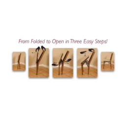 2pc Queen Anne Folding Chairs Cherry - Stakmore -Baxton Studio Store GUEST 04552f5b c9dd 434f 952a 2ddbe71f6745