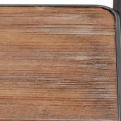 Metal And Wood 2 Tiered Wine Rack Chart Gray - Olivia & May -Baxton Studio Store GUEST 050eb991 9697 4808 84f5 6711214972f4