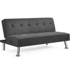 Yaheetech Modern Fabric Convertible Futon Sofa Bed With USB Ports -Baxton Studio Store GUEST 065cf007 cb9c 4b73 98ac 1aaf8b1e0d6b