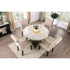 5pc Buckley Dining Set Beige - HOMES: Inside + Out -Baxton Studio Store GUEST 07082783 70ab 450c b1e8 e14fa12433d2