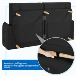 Yaheetech Convertible Sofa Bed Tufted Futon Couch With USB Ports For Living Room -Baxton Studio Store GUEST 08e72c88 cbd1 4ed6 8ca3 6e417b1e311b