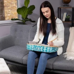 The Sofia + Sam Lap Desk For Laptop And Writing With USB Light . Fits 13" -15" Laptops, Tablets, Phones And Books For Easy Reading. -Baxton Studio Store GUEST 08ef60a6 ab88 47ae bb68 90df40f20992