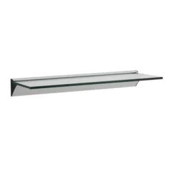 Floating Glass Shelf On Aluminum Bar Clear - Danya B. -Baxton Studio Store GUEST 097b5891 085e 4df8 b211 6d3ec99a4f75