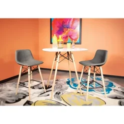 26" Allen Counter Height Barstool Dark Gray - OSP Home Furnishings -Baxton Studio Store GUEST 0af8fc84 c0de 4a63 8251 421f0b685b71