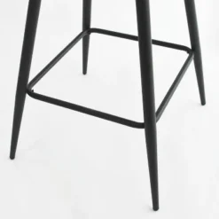 26" Bingo Black Leg With Upholstered Counter Height Stool (Set Of 2 ) -Maison Boucle -Baxton Studio Store GUEST 0cbfbcbd ddf1 48ba 89c6 d49f47c9adcc