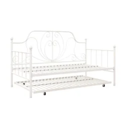 Twin Leila Metal Daybed And Trundle White - Room & Joy 11 Twin Leila Metal Daybed And Trundle White - Room & Joy -Baxton Studio Store GUEST 0d4d7836 3ef1 422c 95a6 f4022bc92d4a