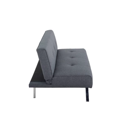 Sorenson Convertible Futon Sofa Bed Charcoal - Serta 6 Sorenson Convertible Futon Sofa Bed Charcoal - Serta - Image 6