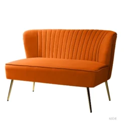 Velvet Nicolas Loveseat Sofa | Karat Home -Baxton Studio Store GUEST 0e7ac222 7422 458e 9cda 19bb86999a26