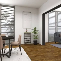 Industrial Metal Rectangle Wine Rack Black - Olivia & May -Baxton Studio Store GUEST 0e9e7ad1 dc2f 4020 a480 0c10b4d2cb14