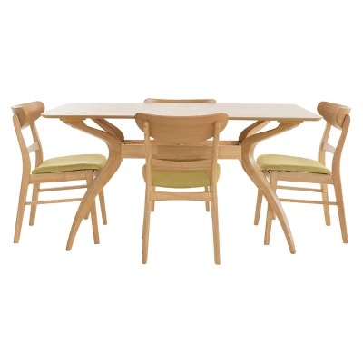 5pc 60" Idalia Mid-Century Modern Dining Set - Christopher Knight Home 7 5pc 60" Idalia Mid-Century Modern Dining Set - Christopher Knight Home - Image 7