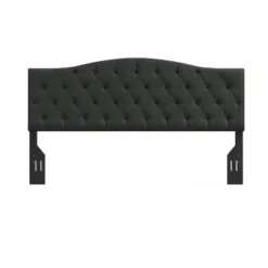Glenwillow Home Oros Tufted-Camelback Upholstered Headboard -Baxton Studio Store GUEST 110a26cf 2c44 4a5e 8520 4f53e11c0412