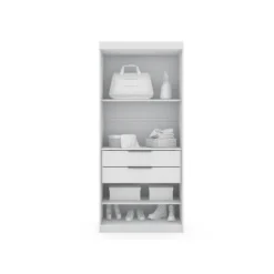 Set Of 3 Mulberry Open 3 Sectional Closet White - Manhattan Comfort -Baxton Studio Store GUEST 11760e3a e502 4f4f b2d5 31502a20d011