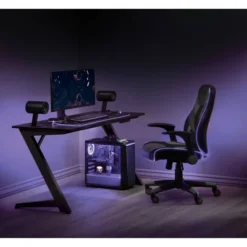 Beta Battlestation Gaming Desk Black - OSP Home Furnishings 9 Beta Battlestation Gaming Desk Black - OSP Home Furnishings -Baxton Studio Store GUEST 12b21cee 21ba 48b8 becb 66e3b5e5500e