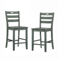 2pk 25" Elsie Counter Height Barstools - HOMES: Inside + Out -Baxton Studio Store GUEST 140a1352 f3ff 4548 ac3a e1c668cc86d6