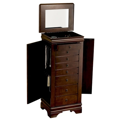 Josette Jewelry Armoire Cherry - Powell Company 1 Josette Jewelry Armoire Cherry - Powell Company
