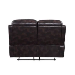 57" Perfiel Two-Tone Grain Leather Loveseat Dark Brown - Acme Furniture -Baxton Studio Store GUEST 1473a251 c4ed 4717 aaf3 b4ec8d3206e7