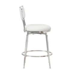 Baltimore Metal And Upholstered Swivel Counter Height Stool Chrome - Hillsdale Furniture 12 Baltimore Metal And Upholstered Swivel Counter Height Stool Chrome - Hillsdale Furniture -Baxton Studio Store GUEST 14c153df 9eb9 4240 b36e bfa3d351afd7