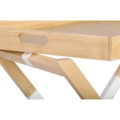 Remus Folding Tray Table Oak Brown/White - Universal Expert -Baxton Studio Store GUEST 1545a2ff ec2e 497a b8f7 09680ca30957