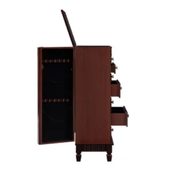 Tierra Contemporary Jewelry Armoire Merlot Brown - Powell Company -Baxton Studio Store GUEST 175af95f 4e72 4d73 b467 dd797fcce098