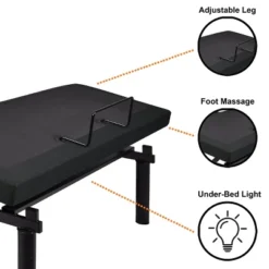 Serene Dual Massage Adjustable Bed Frame - HOMES: Inside + Out -Baxton Studio Store GUEST 178165e4 1f8d 415f 8ba3 08638658c101