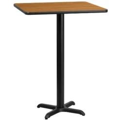 Flash Furniture 24'' Square Laminate Table Top With 22'' X 22'' Bar Height Table Base -Baxton Studio Store GUEST 181e78f3 2eea 430d 8a91 b7699d33f708