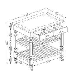 Barker Kitchen Cart And Islands - Linon 26 Barker Kitchen Cart And Islands - Linon -Baxton Studio Store GUEST 1927b8e2 0159 408e b22b afe315e4a84c