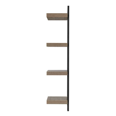 36" X 11" 4 Tier Ladder Bracket Floating Wall Shelf Unit - Danya B. 15 36" X 11" 4 Tier Ladder Bracket Floating Wall Shelf Unit - Danya B. - Image 15