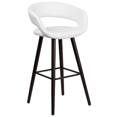 Merrick Lane Wood Ultramodern Bar Counter Stool With Upholstered Seat 13 Merrick Lane Wood Ultramodern Bar Counter Stool With Upholstered Seat - Image 13