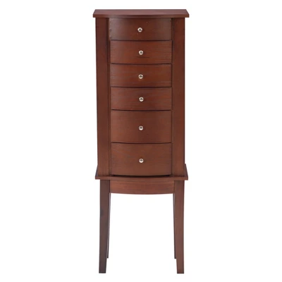 Francesca Jewelry Armoire Merlot Brown - Powell Company 3 Francesca Jewelry Armoire Merlot Brown - Powell Company - Image 3