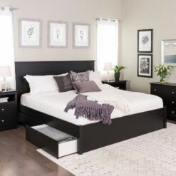 Select 4 - Post Platform Bed With 2 Drawers - Prepac 7 Select 4 - Post Platform Bed With 2 Drawers - Prepac -Baxton Studio Store GUEST 1c95ed93 4280 4c2c a949 0578a675d0c9