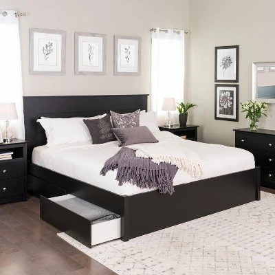 Select 4 - Post Platform Bed With 2 Drawers - Prepac 4 Select 4 - Post Platform Bed With 2 Drawers - Prepac - Image 4