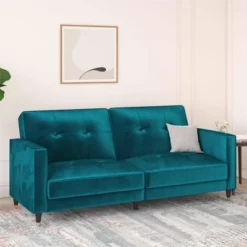 Eliza Pin Tufted Futon - Room & Joy