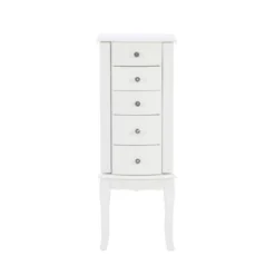 Makenzie Jewelry Armoire White - Powell Company -Baxton Studio Store GUEST 1eae3bfe 3fdc 4193 b8cf 88ceec813162