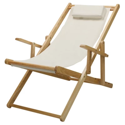 Sling Chair Natural Frame - Flora Home 7 Sling Chair Natural Frame - Flora Home - Image 7