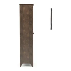2pc Doney Armoire And Led Mirror Set Reclaimed Oak - MiBasics -Baxton Studio Store GUEST 1f060939 b84b 4eaf 8d0b 3c8f1cd58583
