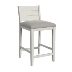 Fowler Wood Counter Height Barstool Sea White - Hillsdale Furniture -Baxton Studio Store GUEST 205ab6d4 80ae 4f27 9057 53b62e7b922c