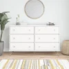 6 Drawer Finley Dresser White - Novogratz
