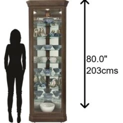 Howard Miller 680641 Howard Miller Delia Curio Cabinet 680641 Aged Auburn