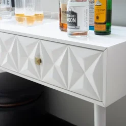 Geo Console White - Linon -Baxton Studio Store GUEST 22b09ab0 f6b6 4e48 8a17 aa35f6fd92ed