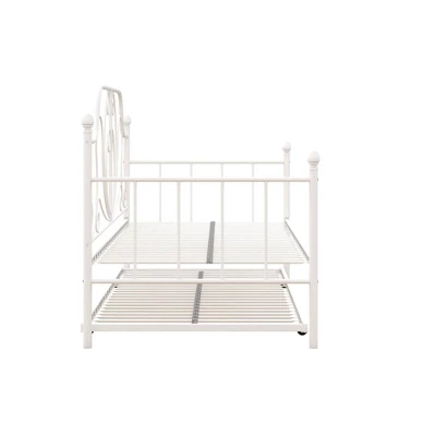 Twin Leila Metal Daybed And Trundle White - Room & Joy 4 Twin Leila Metal Daybed And Trundle White - Room & Joy - Image 4