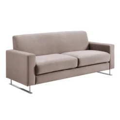 Baylie Sofa French Velvet Taupe - Adore Decor -Baxton Studio Store GUEST 234a517f 138b 4cd3 8306 7b0c7b35bf49