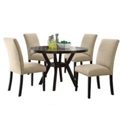 Drake Dining Table Wood/Espresso - Acme Furniture